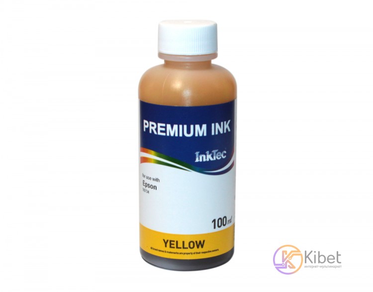 Чернила InkTec Epson E0017, Yellow, L800 L805 L810 L850 L1800, 100 мл (E0017-100