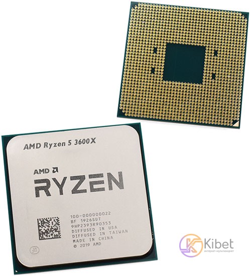 Процессор AMD (AM4) Ryzen 5 3600X, Tray + Cooler, 6x3,8 GHz (Turbo Boost 4,4 GHz