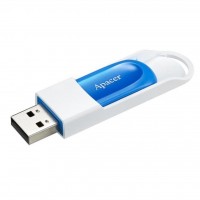 USB Флеш накопитель 16Gb Apacer AH23A, White Blue, пластиковый корпус (AP16GAH23