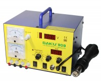 Паяльная станция BAKKU BK909 цифровая индикация, фен, паяльник , 4.8 кг