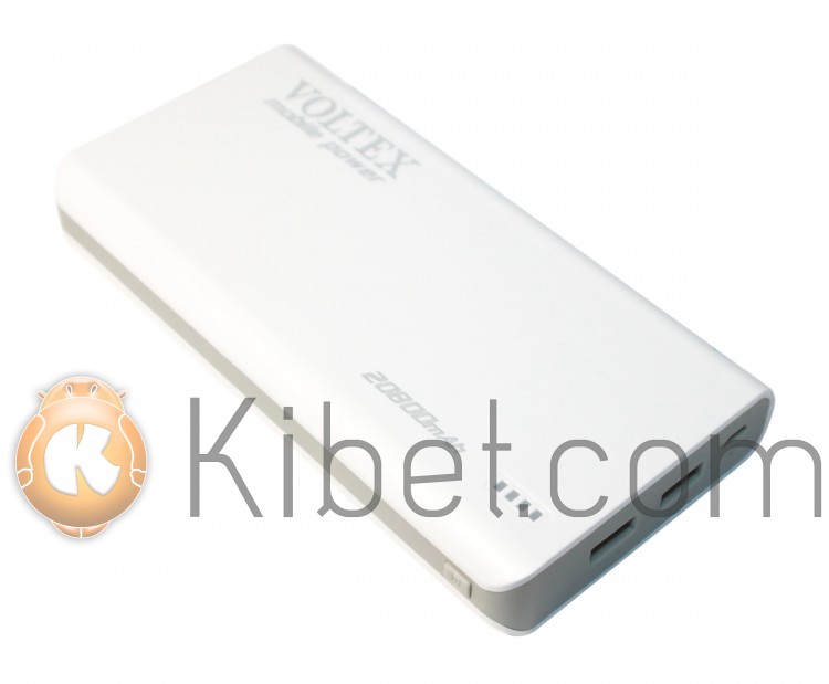 Универсальная мобильная батарея 20800 mAh, Voltex, White (VPB1-820.21)