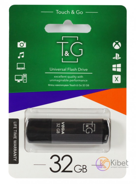 USB Флеш накопитель 32Gb T G 121 Vega series Grey (TG121-32GBGY)