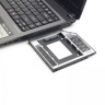 Шасси для ноутбука Gembird, Black, 9.5 мм, для SATA 2.5', алюминиевый корпус (MF