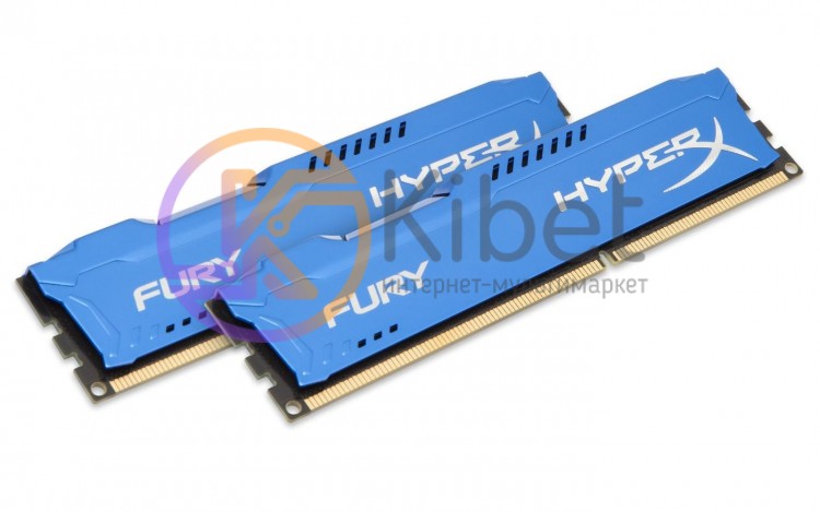 Модуль памяти 4Gb x 2 (8Gb Kit) DDR3, 1866 MHz, Kingston HyperX Fury, Blue, 10-1