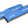 Модуль памяти 4Gb x 2 (8Gb Kit) DDR3, 1866 MHz, Kingston HyperX Fury, Blue, 10-1