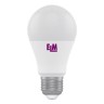 Лампа светодиодная E27, 12W, 3000K, B60, ELM, 950 lm, 220V (18-0062)