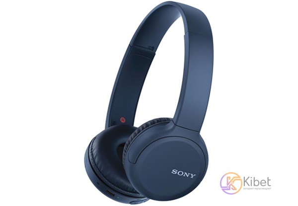 Наушники Sony WH-CH510 Blue, Bluetooth, полноразмерные (WH-CH510 Blue)