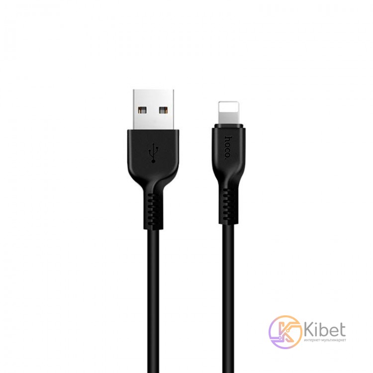 Кабель USB - Lightning, Hoco Flash charged, 2m, X20, Black