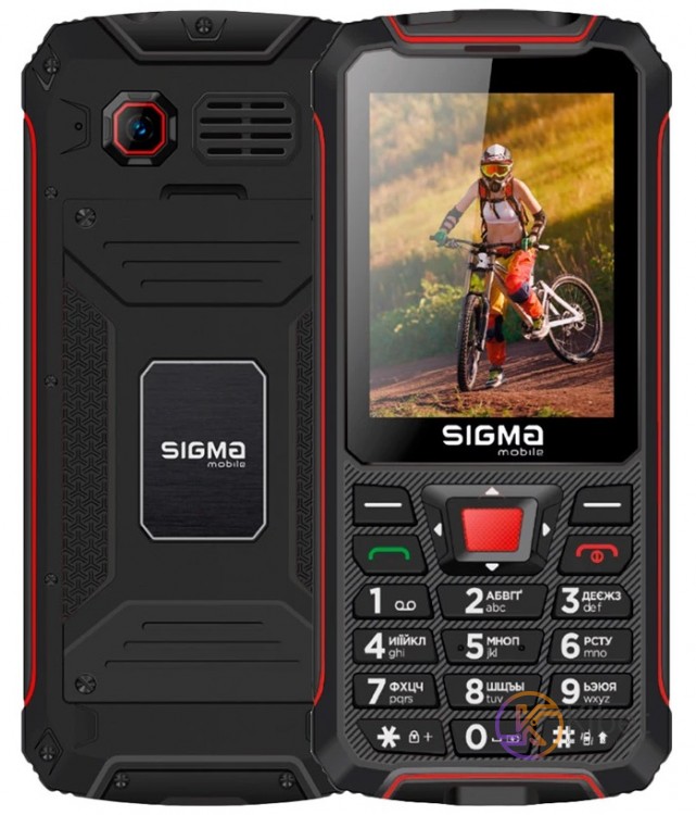 Мобильный телефон Sigma mobile X-treme PR68, Black Red, 2 Mini-SIM , 2.8' (240x3