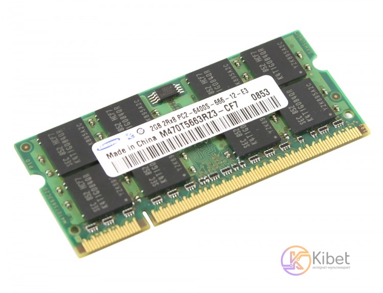 Модуль памяти SO-DIMM 2Gb, DDR2, 800 MHz (PC2-6400), Samsung (M470T5663RZ3-CF7)