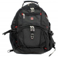 Рюкзак для ноутбука 16' Continent BP-301BK, Black, нейлон полиэстер, 38,4 x 26 x