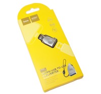 Переходник Hoco UA10 USB - microUSB, Pearl Nicke