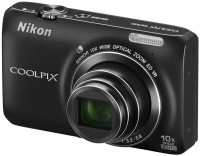 Фотоаппарат Nikon Coolpix S6300 Black, 1 2.3', 16Mpx, LCD 2.7', зум оптический 1