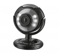 Web камера Trust SpotLight, Black, 0.3 Mp, 640x480, USB 2.0, встроенный микрофон