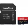Карта памяти microSDXC, 64Gb, Class10 UHS-I, SanDisk eXtreme Pro U3, SD адаптер