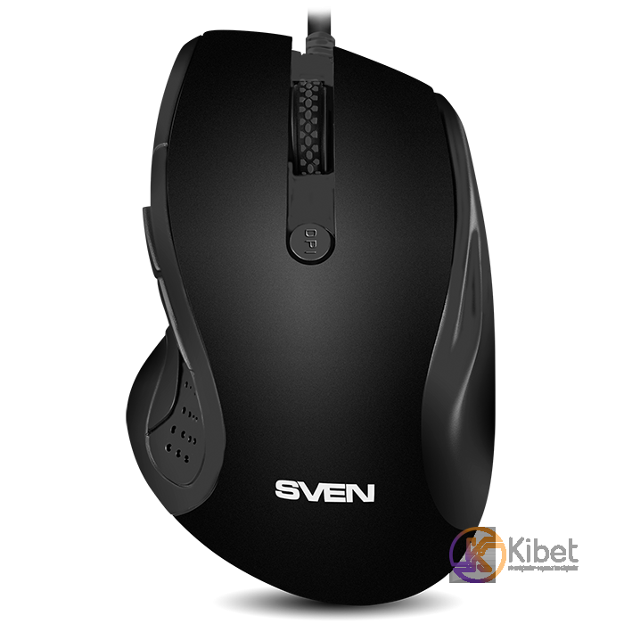 Мышь Sven RX-113, Black, USB, оптическая, 1000 dpi, 2 кнопки, 1,5 м