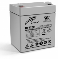 Батарея для ИБП 12В 5Ач Ritar RT1250 White 12V 5.0Ah 90х70х107 мм (RT1250)