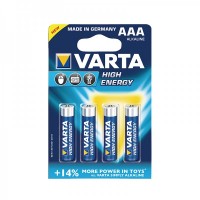 Батарейки AAA, Varta, 4 шт, щелочная, 1.5V, Blister (4903)