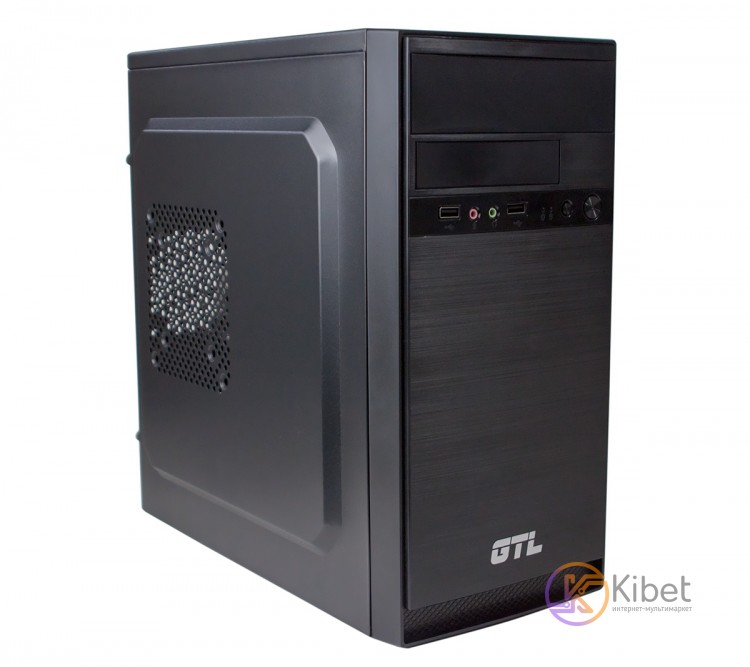 Корпус GTL 1603 Black, 500W, 120mm, Micro ATX Mini ITX, 2 x 3.5 mm, USB2.0 x 2