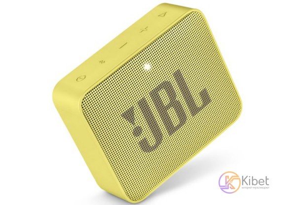 Колонка портативная 1.0 JBL Go 2 Yellow, 3B, Bluetooth, питание от аккумулятора,