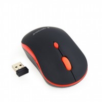 Мышь Gembird MUSW-4B-03-R беспроводная, Black Red, dpi:1600, USB, 2xAAА (MUSW-4B
