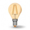 Лампа Filament Videx LED, E14, 4W (аналог W), 2200K (мягкий свет), класс энергоп