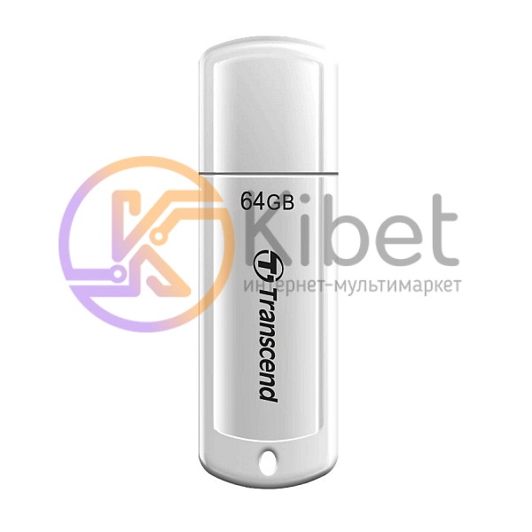 USB Флеш накопитель 64Gb Transcend JetFlash 370, White (TS64GJF370)