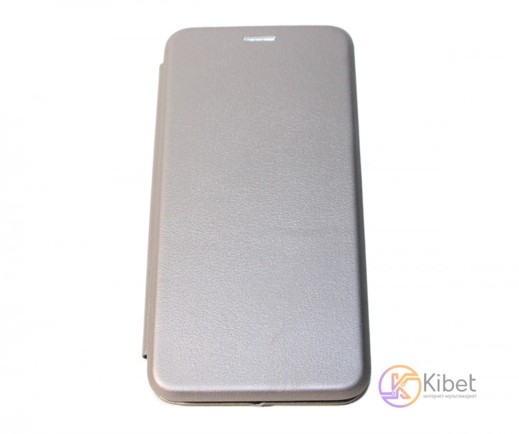 Чехол-книжка кожаный для Huawei P Smart, Grey