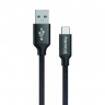 Кабель USB - USB Type-C 1 м ColorWay Black (CW-CBUC003-BK)