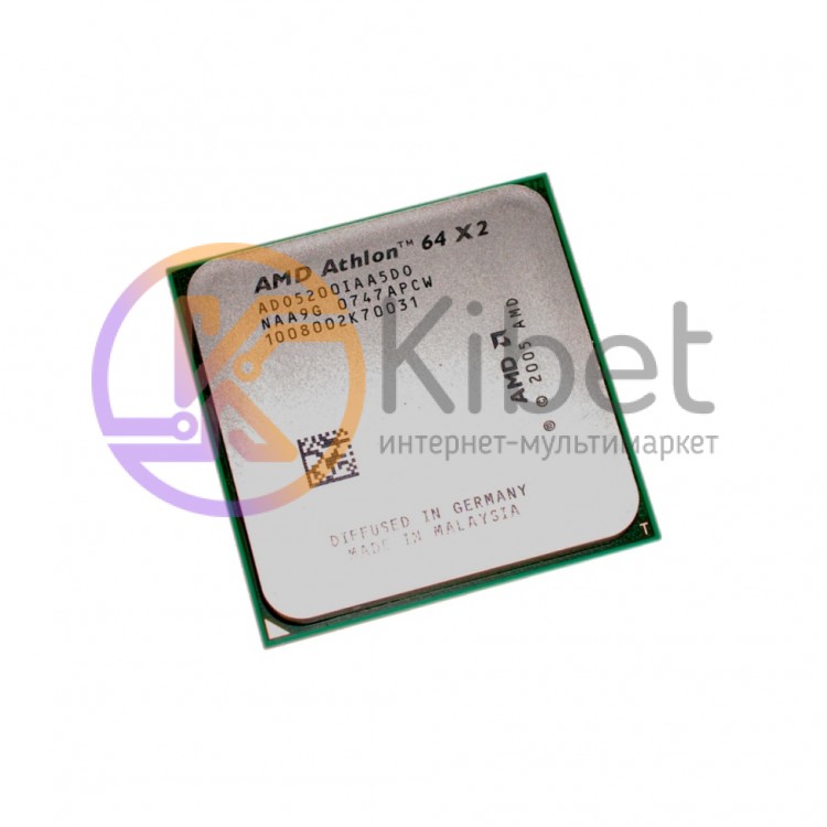 Процессор AMD (AM2) Athlon 64 X2 5200+, Tray, 2x2.7 GHz, L2 1Mb, Brisbane, 65 nm