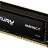 Модуль памяти SO-DIMM, DDR4, 8Gb x 2 (16Gb Kit), 3200 MHz, Kingston Fury Impact,