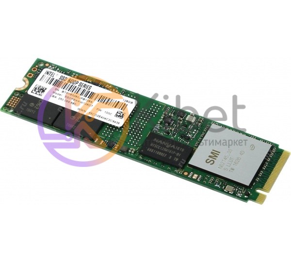 Твердотельный накопитель M.2 128Gb, Intel 600p, PCI-E 4x, 3D TLC, 770 450 MB s (