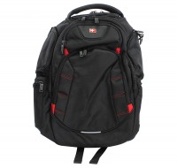 Рюкзак для ноутбука 16' Continent BP-303BK, Black, нейлон полиэстер, 38,8 x 24 x