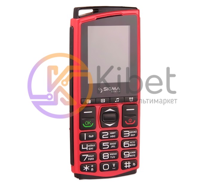 Мобильный телефон Sigma mobile Comfort 50 mini4 Red-Black 'бабушкофон', 2 Sim, д