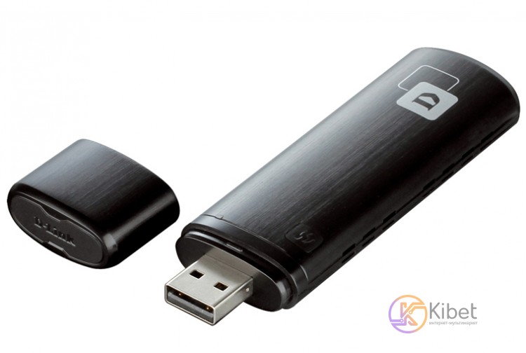 Сетевой адаптер USB D-LINK DWA-182 Wi-Fi 802.11n b g a ac 54Mb, 2.4 5GHz, USB 2.