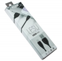Кабель USB - microUSB, Remax 'Lesu', Black, 1 м (RC-050m)