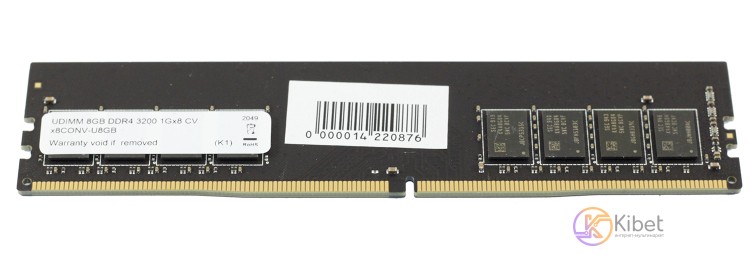 Модуль памяти 8Gb DDR4, 3200 MHz, Samsung, CL22, 1.2V