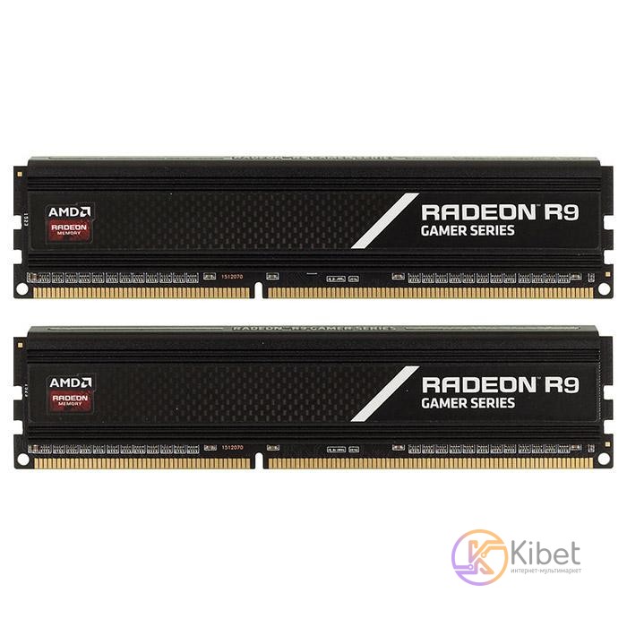 Модуль памяти 8Gb x 2 (16Gb Kit) DDR4, 2800 MHz, AMD Radeon R9 Gamer, Black, CL1