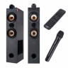 Колонки 2.0 F D T-70X Black, 2 x 80 Вт, МДФ, Bluetooth, 2 разъема для микрофона,