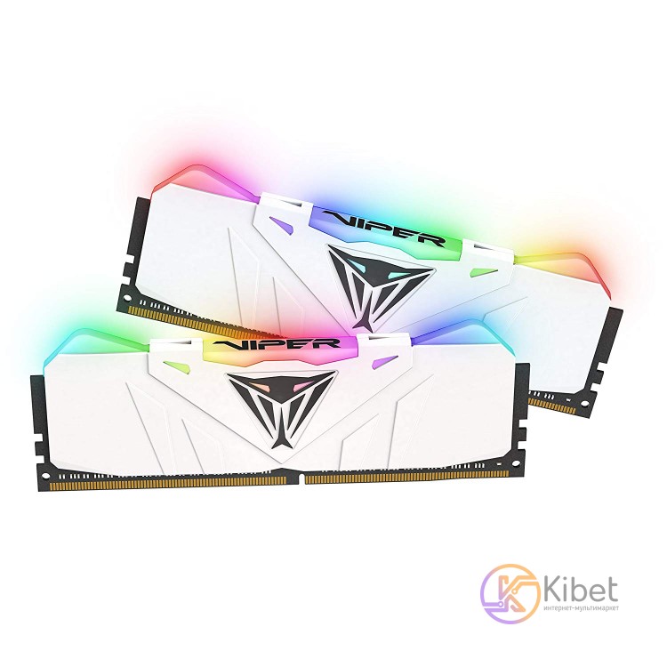 Модуль памяти 8Gb x 2 (16Gb Kit) DDR4, 3000 MHz, Patriot Viper RGB, White, 15-17