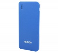 Универсальная мобильная батарея 6000 mAh, Aspor A353 (2.1A, 2USB) Blue
