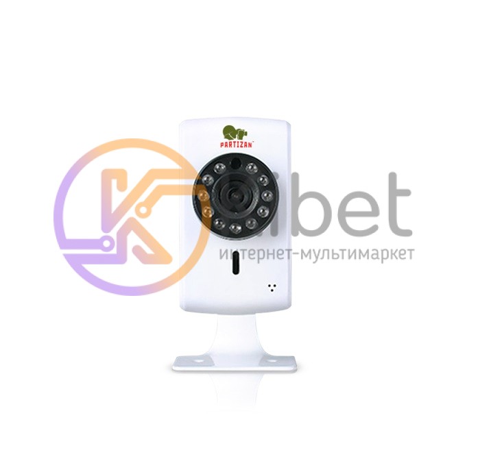 IP камера Partizan IPC-1SP-IR v1.0, White, 1 4” HD OmniVision CMOS, 1280x720, H.