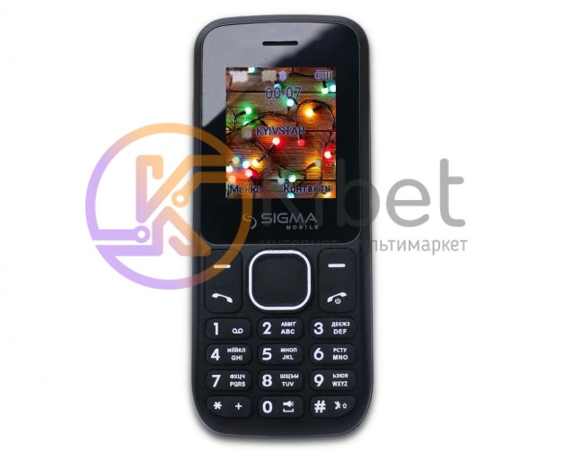 Мобильный телефон Sigma mobile X-style 17 UP Black, 2 Sim, дисплей 1.77' цветной