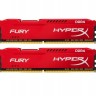 Модуль памяти 8Gb x 2 (16Gb Kit) DDR4, 3466 MHz, Kingston HyperX Fury, Red, 19-2