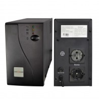 ИБП LogicPower LP-1200VA Black, 1200VA, 720W, линейно-интерактивный, 2 розетки (
