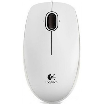 Мышь Logitech B100, White, USB, оптическая, 800 dpi, 3 кнопки (910-003360)