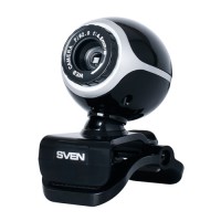 Web камера Sven IC-300WEB Black, 1.3 Mpx, 640x480, USB 2.0, встроенный микрофон