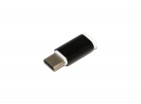 Переходник Atcom micro USB to Type-C черный