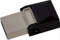 USB 3.0 Флеш накопитель 16Gb Kingston DataTraveler microDuo, Silver Black (DTDUO
