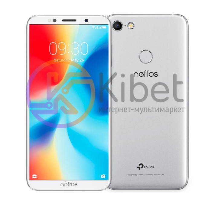 Смартфон Neffos С9a (TP706A64UA) Silver, 2 Sim, сенсорный емкостный 5.45' (1440х